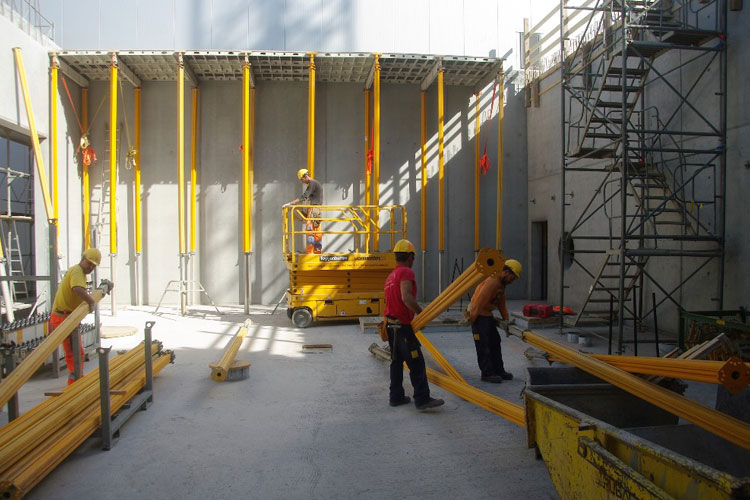 Die Baustelle der STUTZ AG für den Neubau der Hochdorf Swiss Nutrition AG