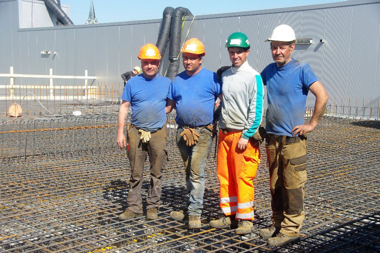 Die Baustelle der STUTZ AG für den Neubau der Hochdorf Swiss Nutrition AG